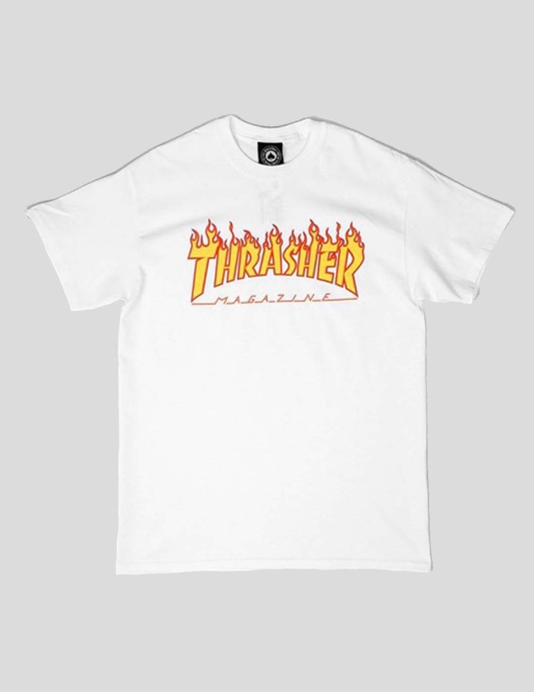 T-shirt THRASHER logo t-shirt bianca